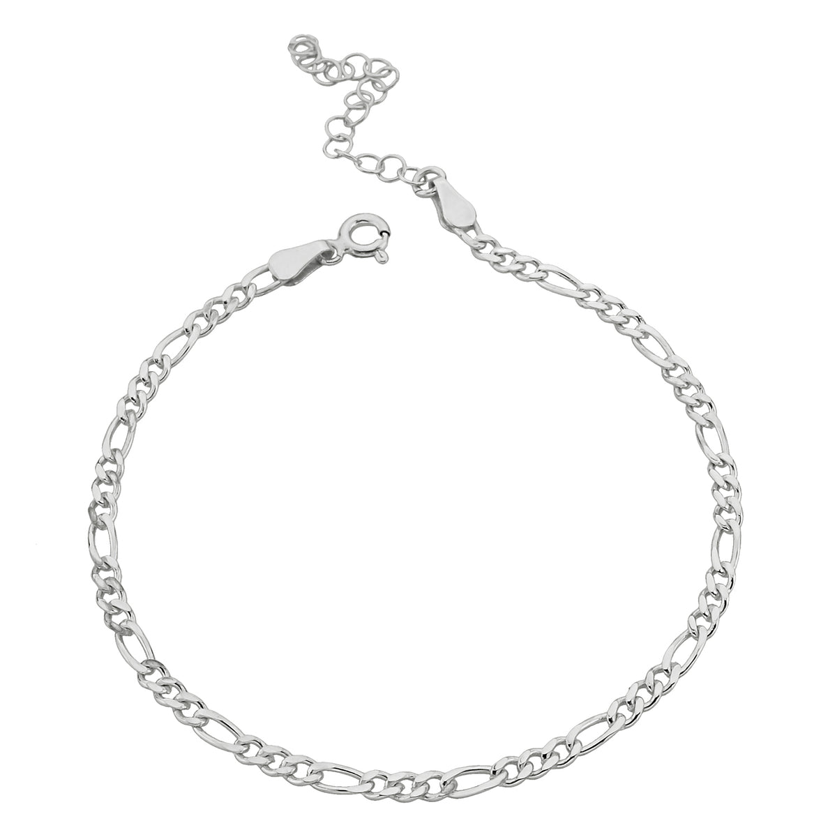 Big Figaro Armkette aus 925er Silber, vergoldet – Ansicht 2
