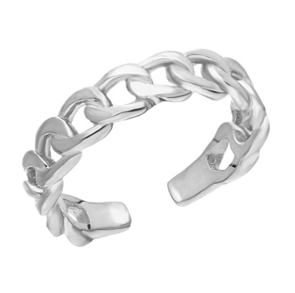 Cuban-Link-Ring aus 925er Silber – Ansicht 2