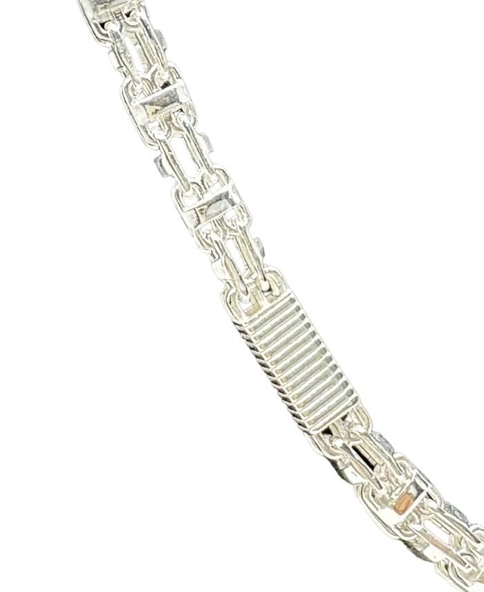 Käfigkette Block 6 mm aus 925er Silber – Ansicht 4