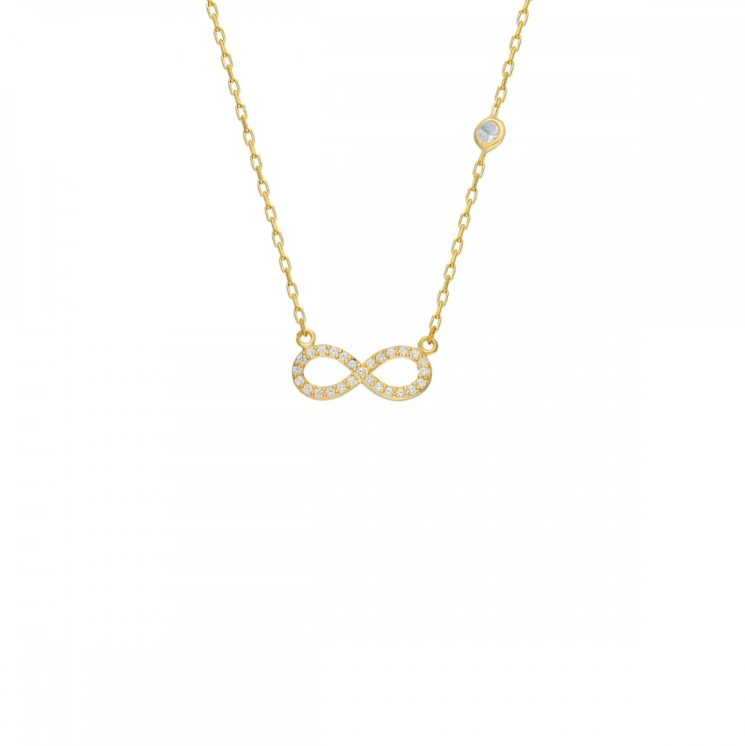 Infinity-Halskette aus 925er Silber