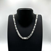 Käfigkette ICED Out- 6mm breit x 60-70 lang - silber 925 lang 925 Sterling Silber