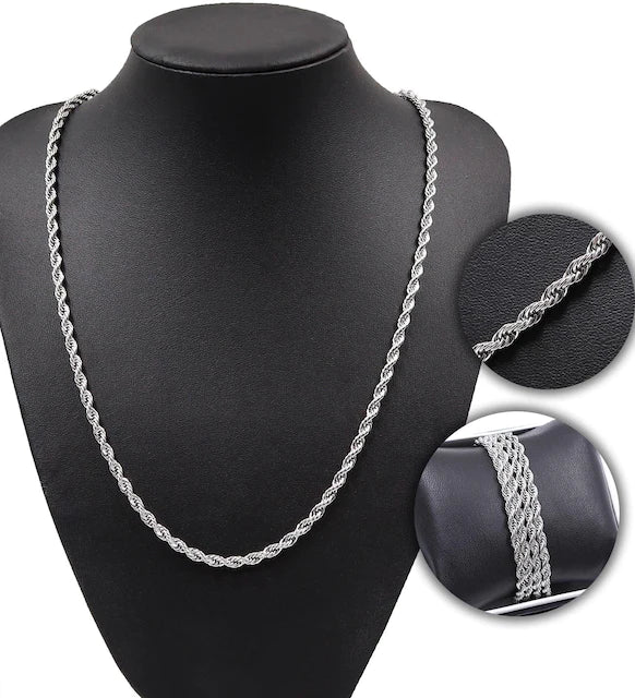Kordelkette 3.5mm - 925 Silber Massiv