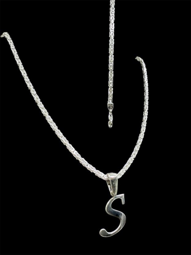 Set Königskette 2,2 mm mit Armband und Wunschbuchstabe – Ansicht 2