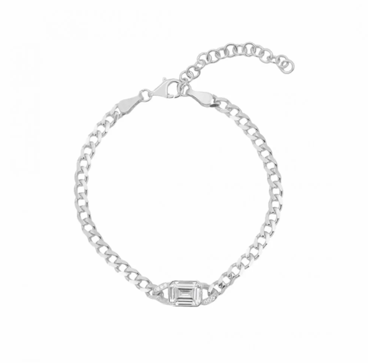 Angela-Armkette mit Zirkonia aus 925er Silber – Ansicht 3