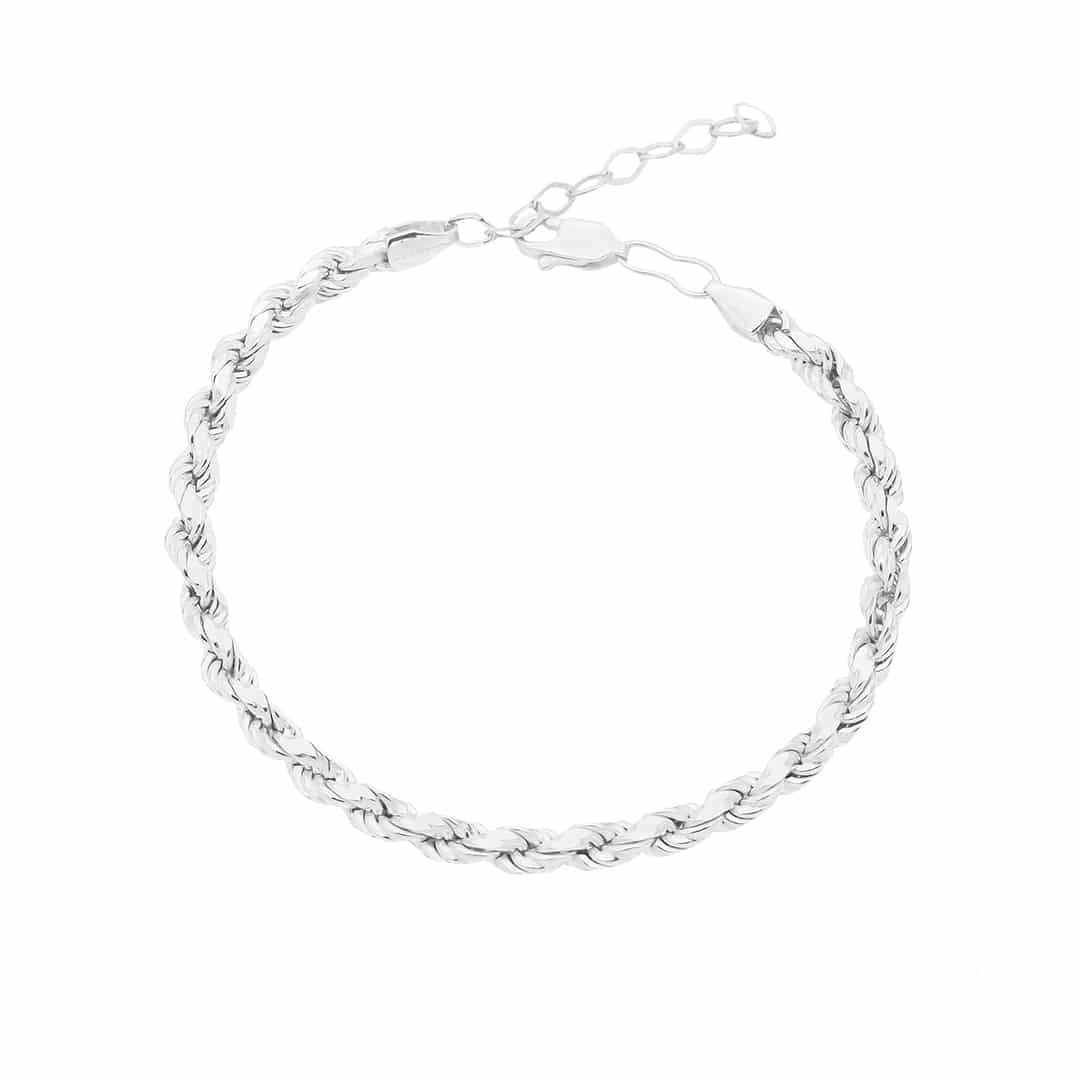 Wirbel-Armkette aus 925er Silber – Ansicht 2