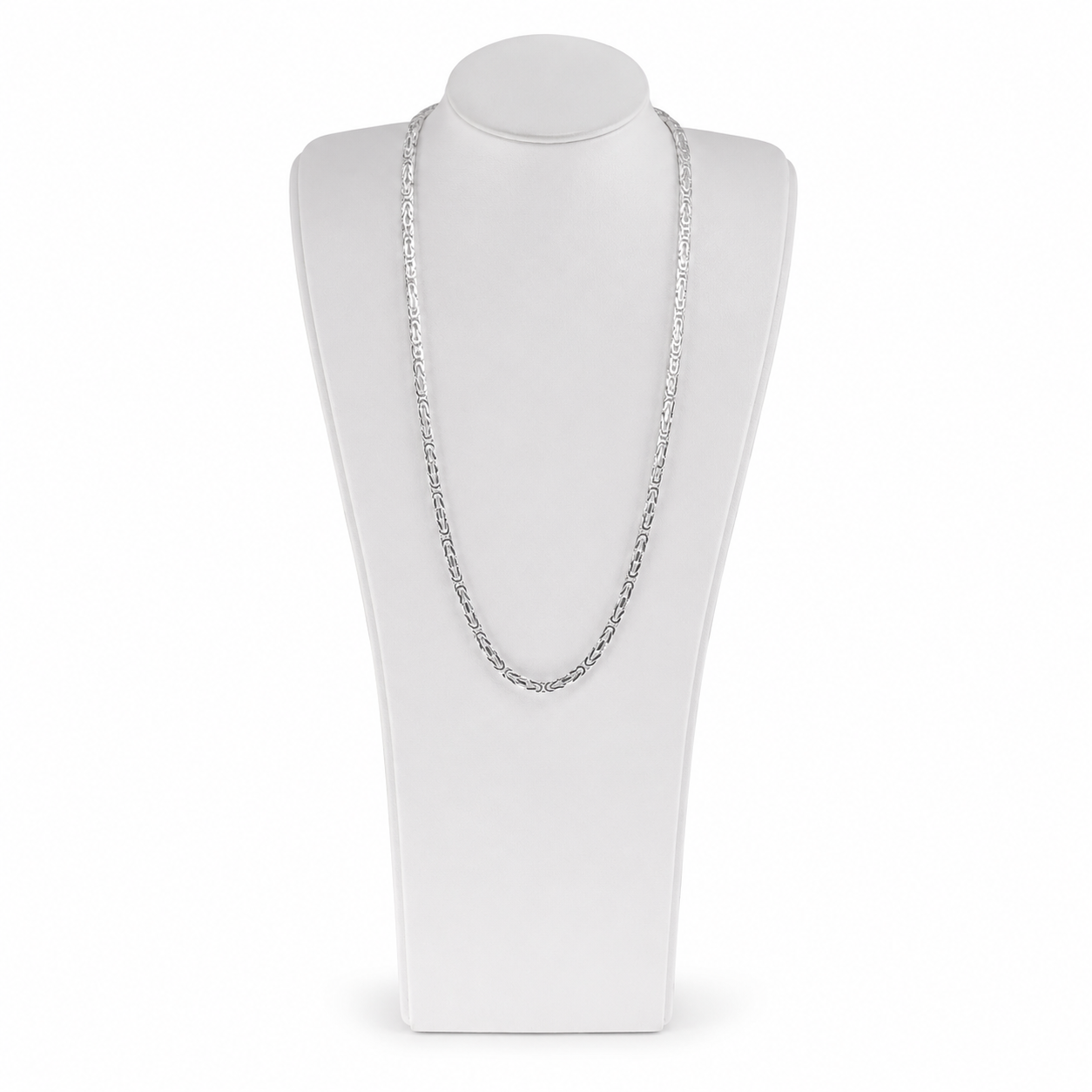 Königskette 2.2 mm mit Kreuz Anhänger  925 Sterling Silber