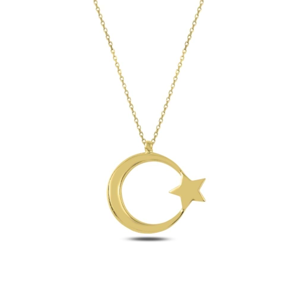 Ay-Yıldız-Halskette aus 925er Silber