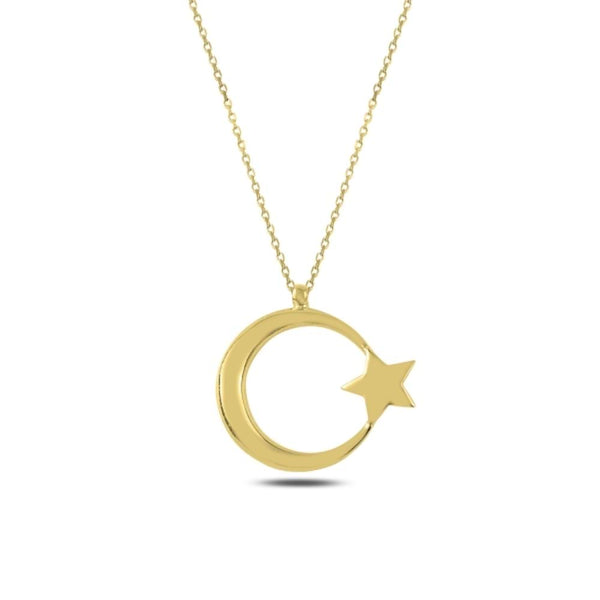 Ay-Yıldız-Halskette aus 925er Silber