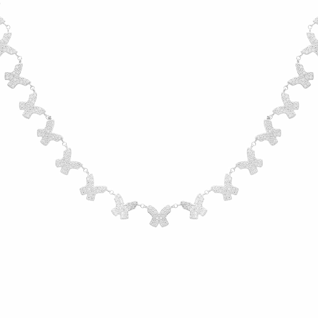 Butterfly Full Kette Modell 2 aus 925er Silber – Ansicht 2