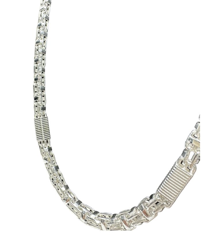 Käfigkette Block 6 mm aus 925er Silber – Ansicht 2