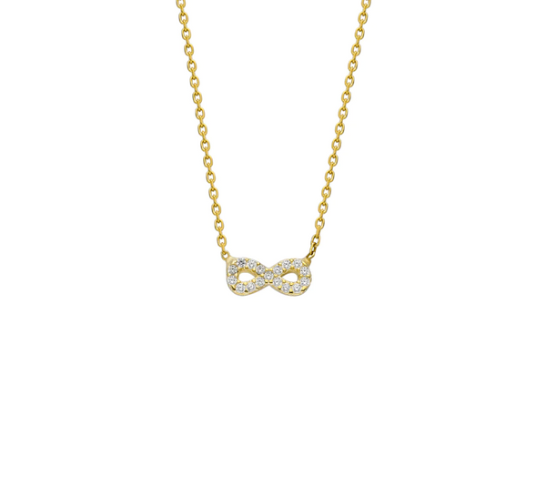 Minimalistische Infinity-Halskette aus 925er Silber
