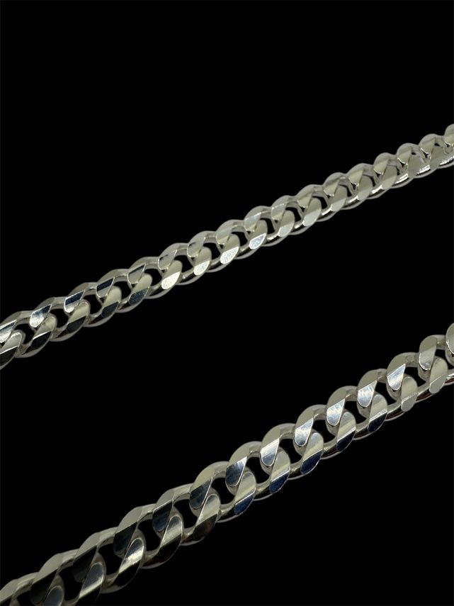 6.5mm Cuban Link Kette Panzerkette - 925 Silber Massiv