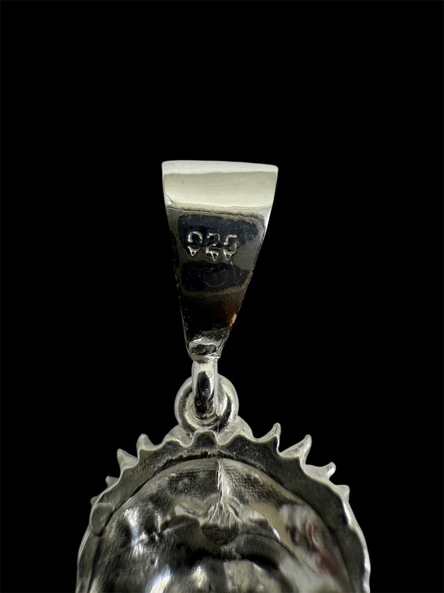 Massiver Löwen Anhänger Small Hochglanz – 925er Sterling Silber