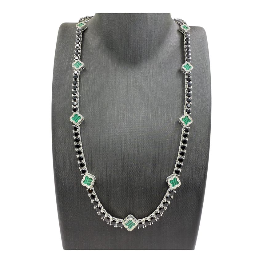 TENNIS Blatt KETTE Silber 925