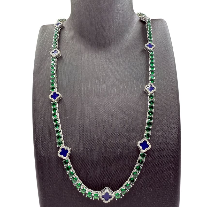 TENNIS Blatt KETTE Silber 925