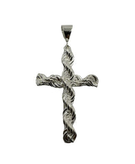 Kreuz Anhänger mit 6mm Kordelkette – Edler Schmuck im klassischen Design aus 925 Silber