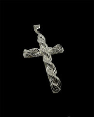 Kreuz Anhänger mit 6mm Kordelkette – Edler Schmuck im klassischen Design aus 925 Silber