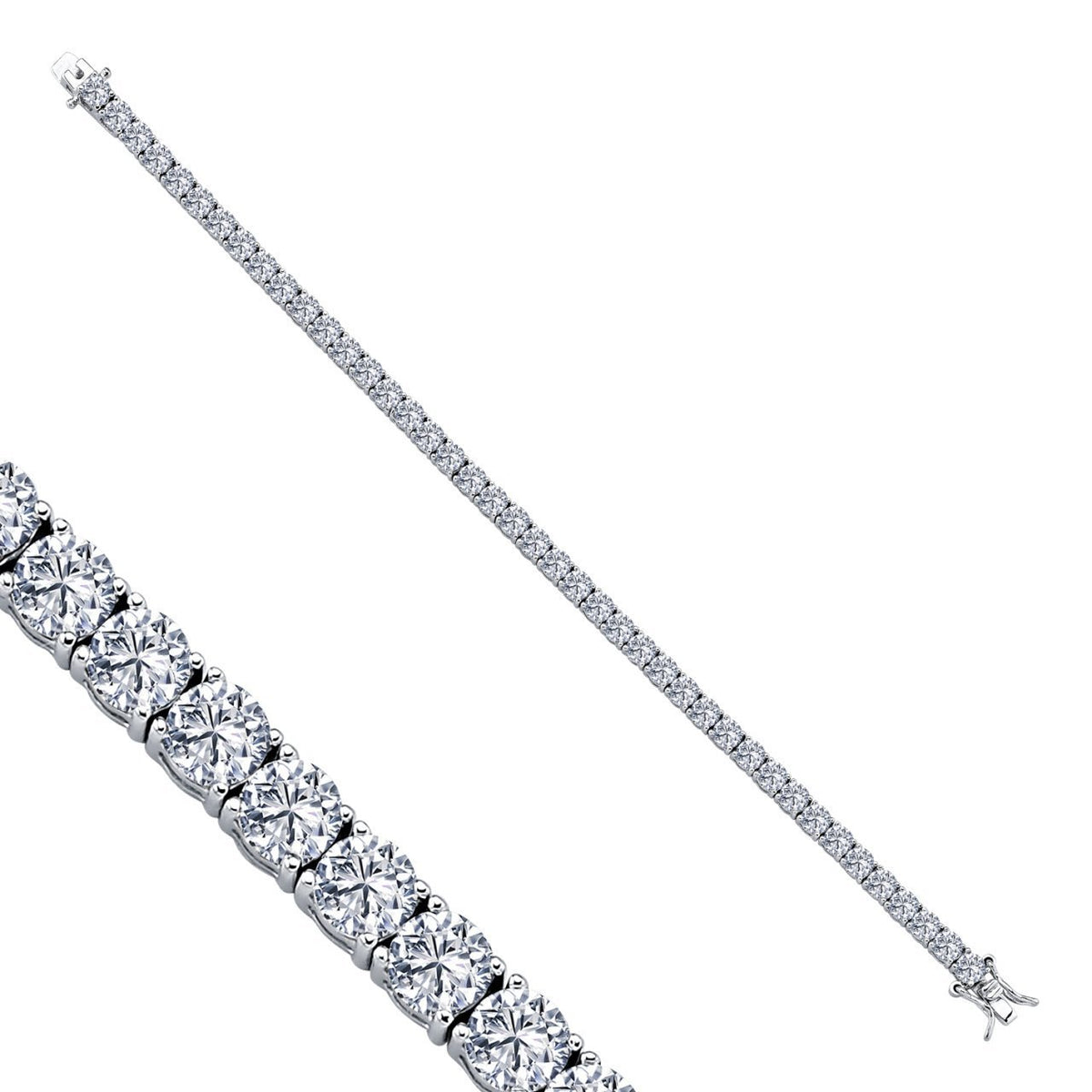Armband mit Zirkonia aus 925er Silber – Ansicht 2