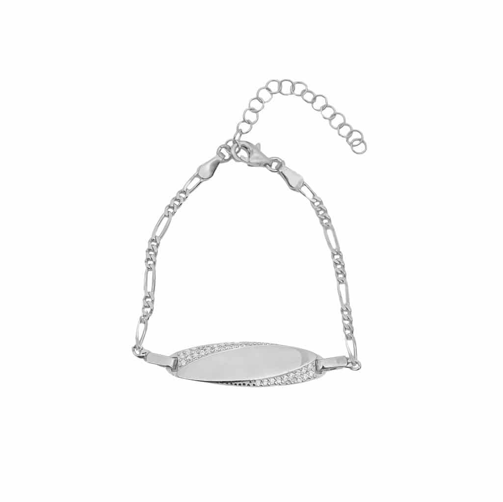 Baby-Namensarmband Modell II aus 925er Silber – Ansicht 2
