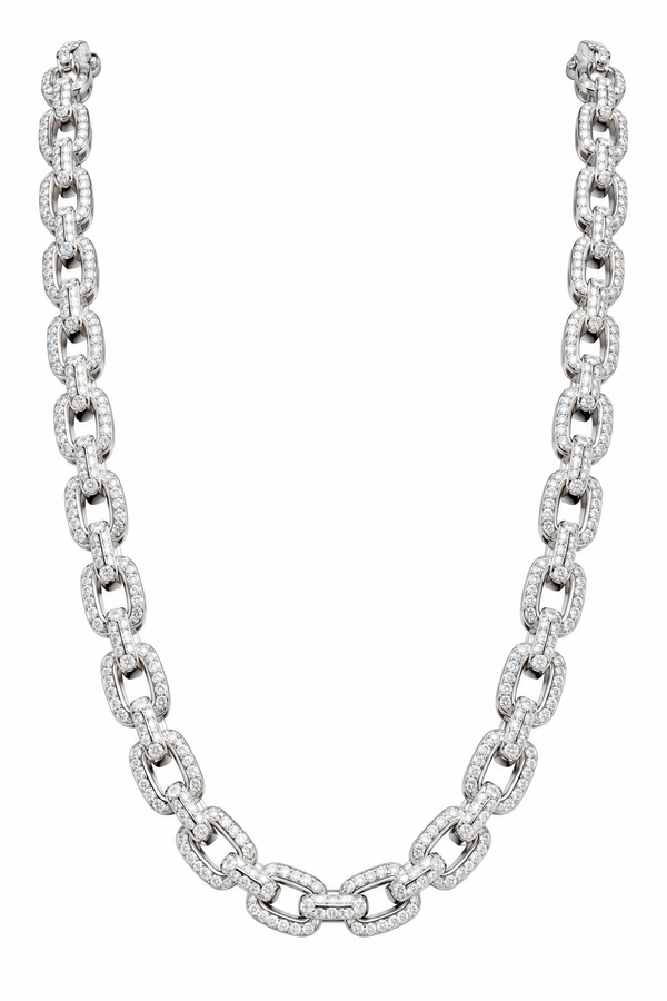 Anka Kette Iced Out aus 925&nbsp; Zirkonia Steine Sterling Silber – 8,5 mm

Die Anka Kette Iced Out ist ein massives Weis Statement-Piece aus hochwertigem 925 Sterling Silber. Das markante Anka-Design wird durch zahlreiche funkelnde Zirkonia-Steine veredelt und sorgt für einen auffälligen Iced-Out-Look.
