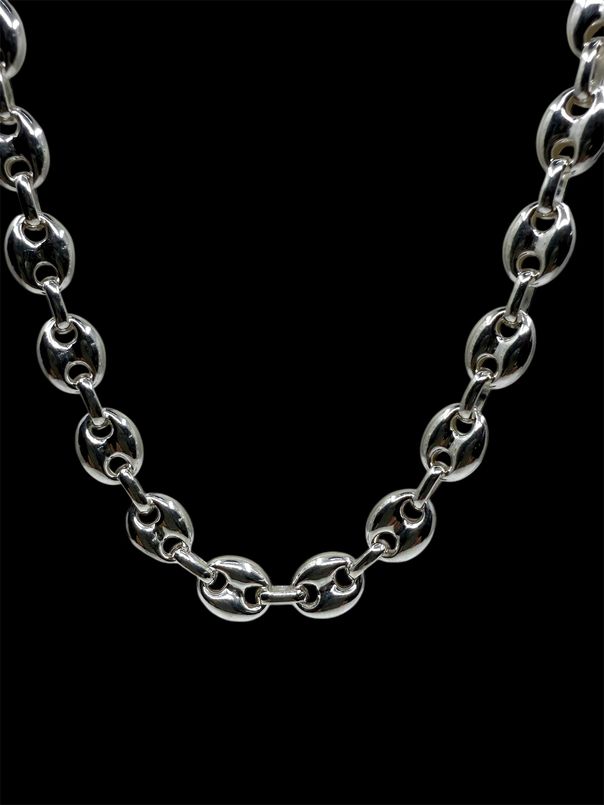 Bohnenkette 11mm 925 Silber Sterling