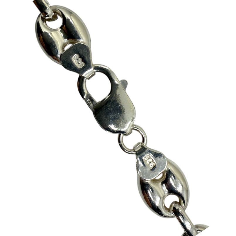Bohnenkette 11mm 925 Silber Sterling