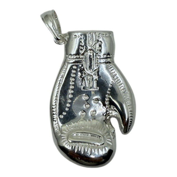 Boxhandschuh-Anhänger XXL aus 925er Silber