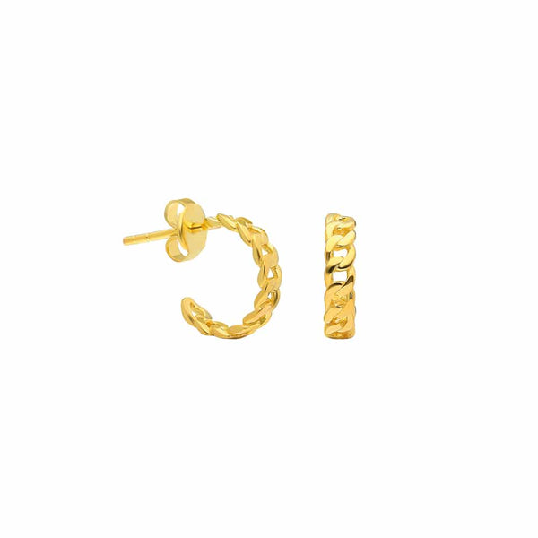 Cuban Link Mini Ohrringe aus 925er Silber