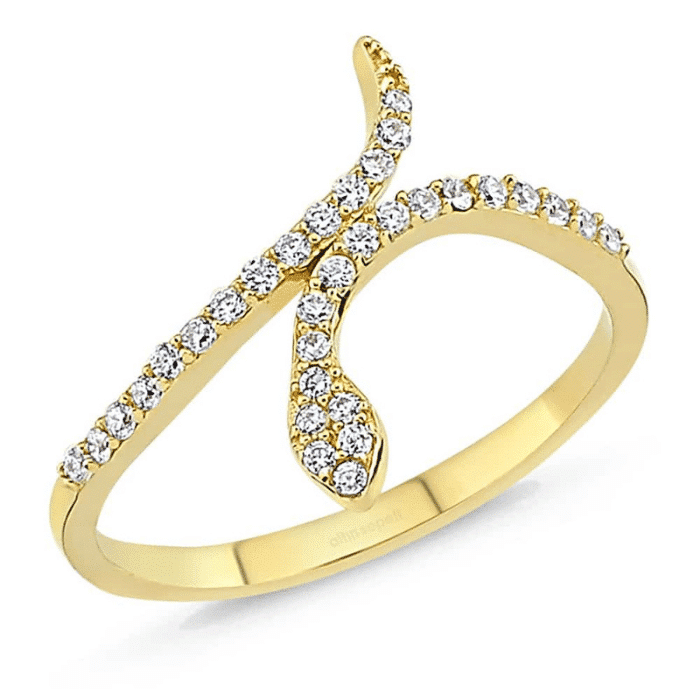 Snake-Ring aus 925er Silber