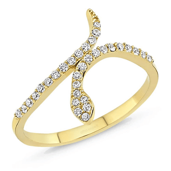 Snake-Ring aus 925er Silber