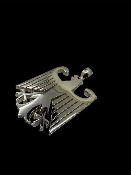 Deutscher Adler Anhänger aus 925 Sterling Silber - XXL