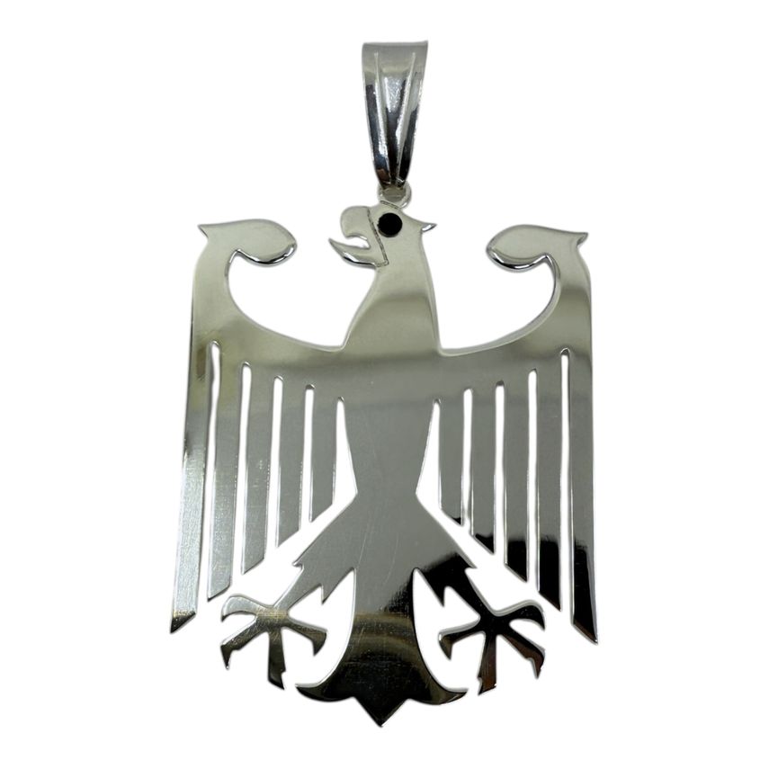 Deutscher Adler Anhänger 24 mm aus 925er Sterlingsilber