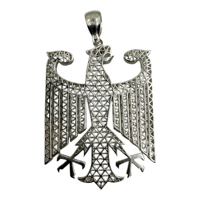 Deutscher Adler Anhänger 20 mm aus 925 Sterling Silber