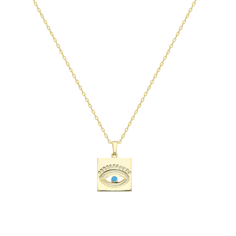 Die&nbsp;Eye Halskette aus 925 Silber ist ein einzigartiges Schmuckstück, das Stil und Symbolik vereint. Inspiriert von traditionellen Schutzamuletten, soll das Auge als Zeichen für Schutz und positive Energie dienen. Gefertigt aus hochwertigem Silber 925, 