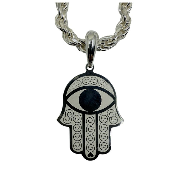 Fatima-Hand-Anhänger aus 925er Sterlingsilber
