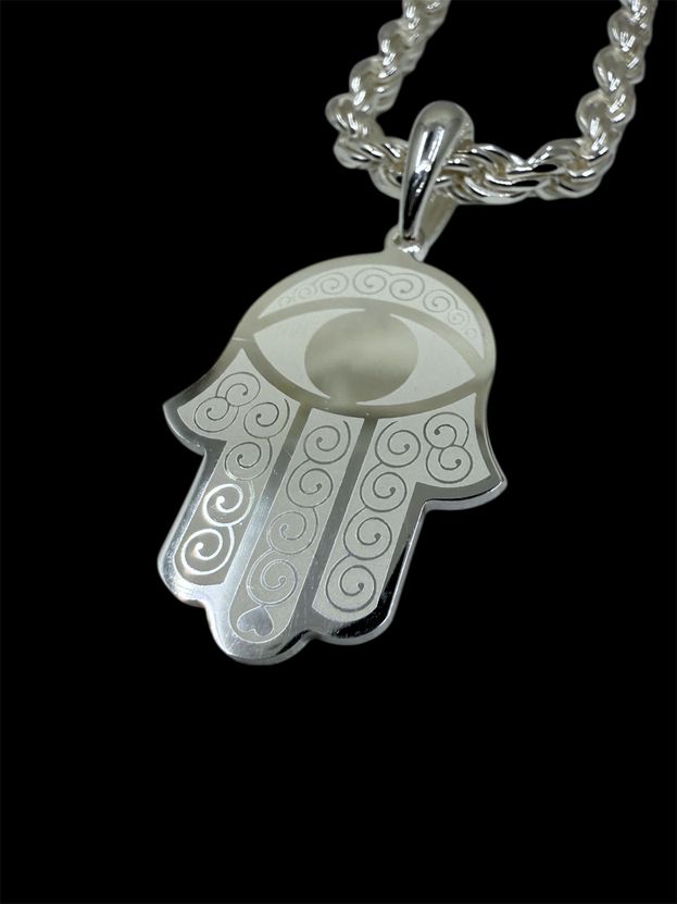 Fatima Hand Anhänger aus 925 Sterling Silber