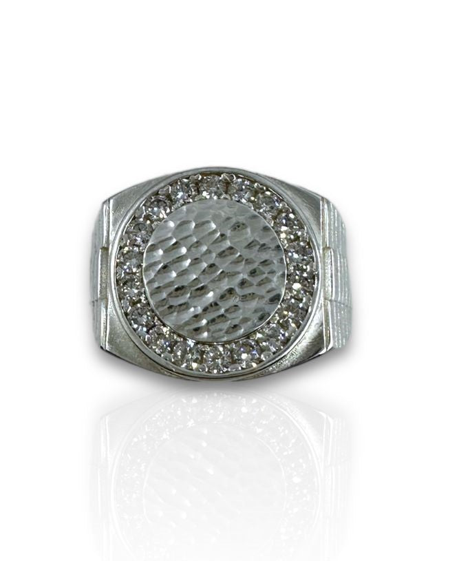 HERRENRING 925 SILBER mit King Massiv Iced Out