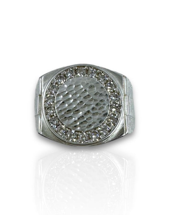 Herrenring King Iced Out aus 925er Silber