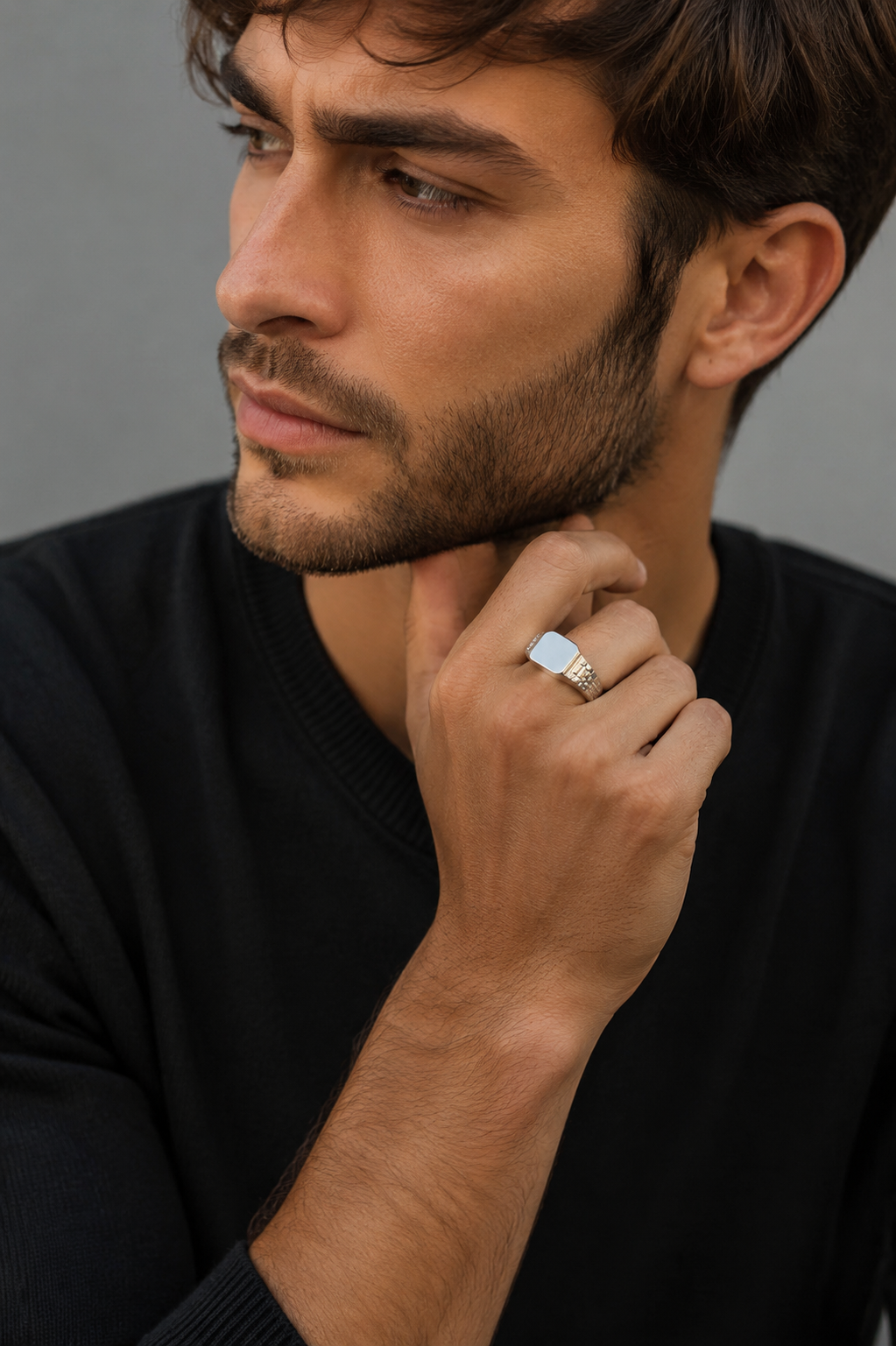 HERRENRING 925 SILBER King Massiv