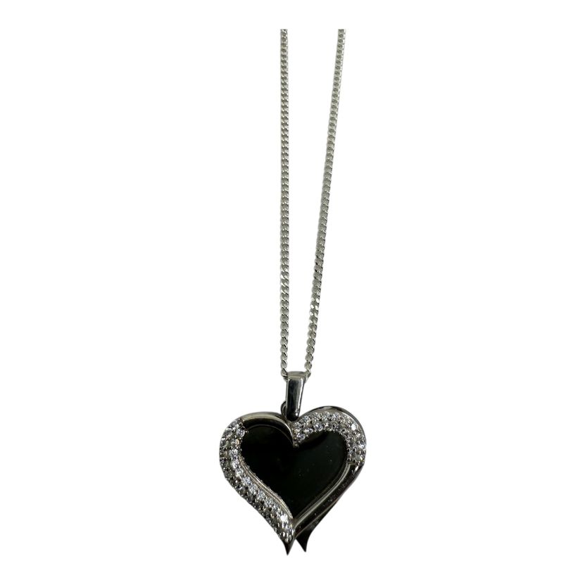 Herz LOVE Halskette aus 925er Silber – Ansicht 3