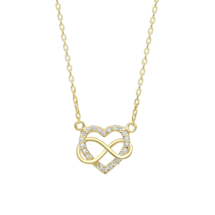 INFINITY LOVE HALSKETTE LIMITIERT - 925 SILBER Inklusive Rosenbox im Herzform