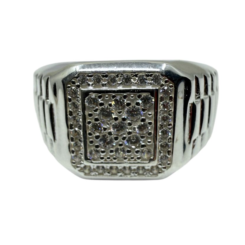 Iced Out Silberring Ares  - 925 Sterlingsilber mit  Zirkonia