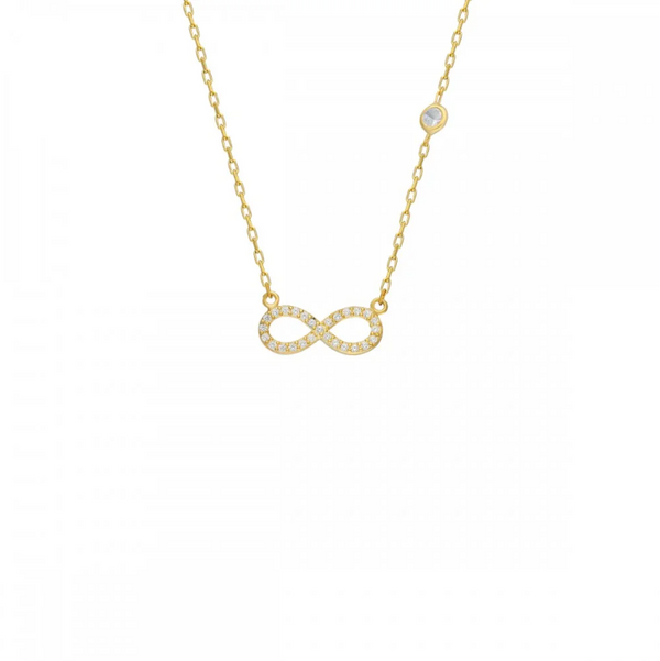 Infinity-Halskette aus 925er Silber