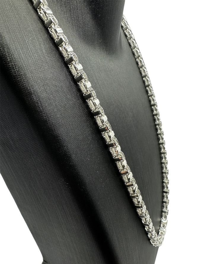 KÄFIGKETTE MAGNUMKETTE &#8211; 5MM Silber Käfigkette 5 MM Massiv, handgefertigt (3)