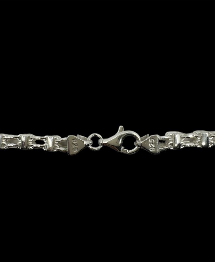 KÄFIGKETTE MAGNUMKETTE &#8211; 5MM Silber Käfigkette 5 MM Massiv, handgefertigt (4)