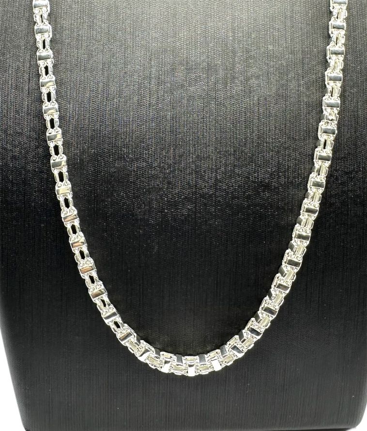 KÄFIGKETTE MAGNUMKETTE &#8211; 5MM Silber Käfigkette 5 MM Massiv, handgefertigt (5)