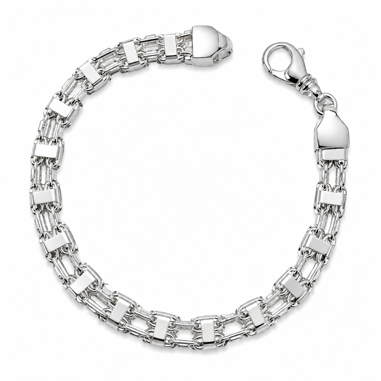 Silber&nbsp;Käfigkette Armband