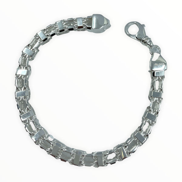 Käfigkette Armband 7 mm aus 925er Silber