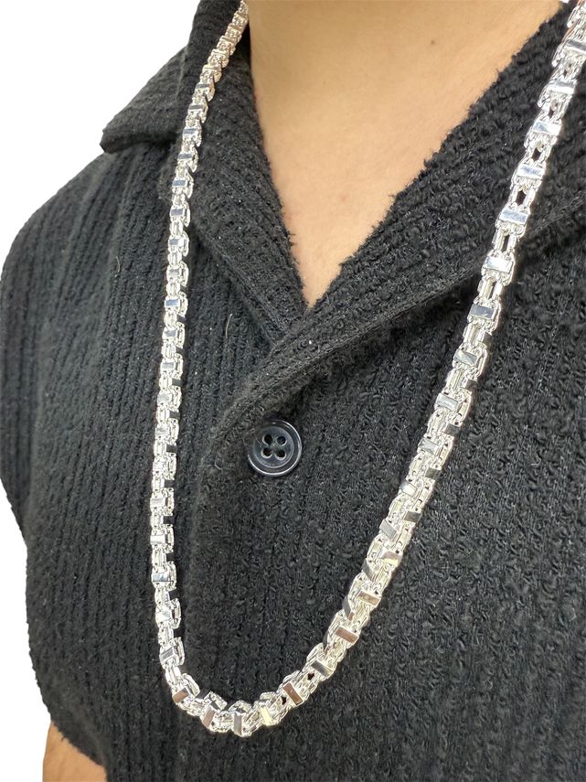 Käfigkette 5mm Silber massiv