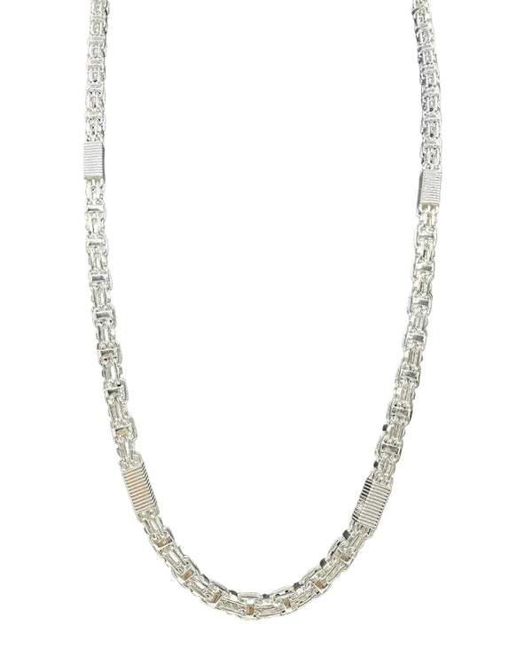 Käfigkette BLOCK 6mm breit in Silber 925 - Perfektes Accessoire für Ihren Look